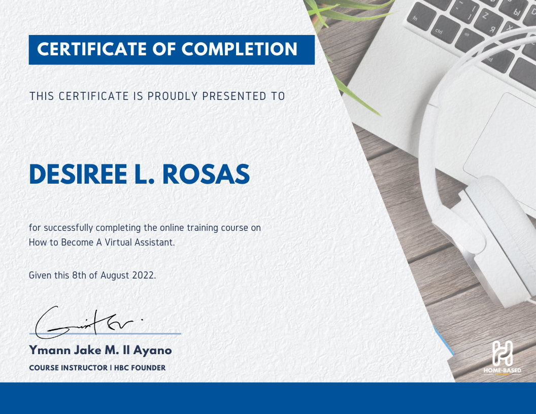 Virtual Assistant Course