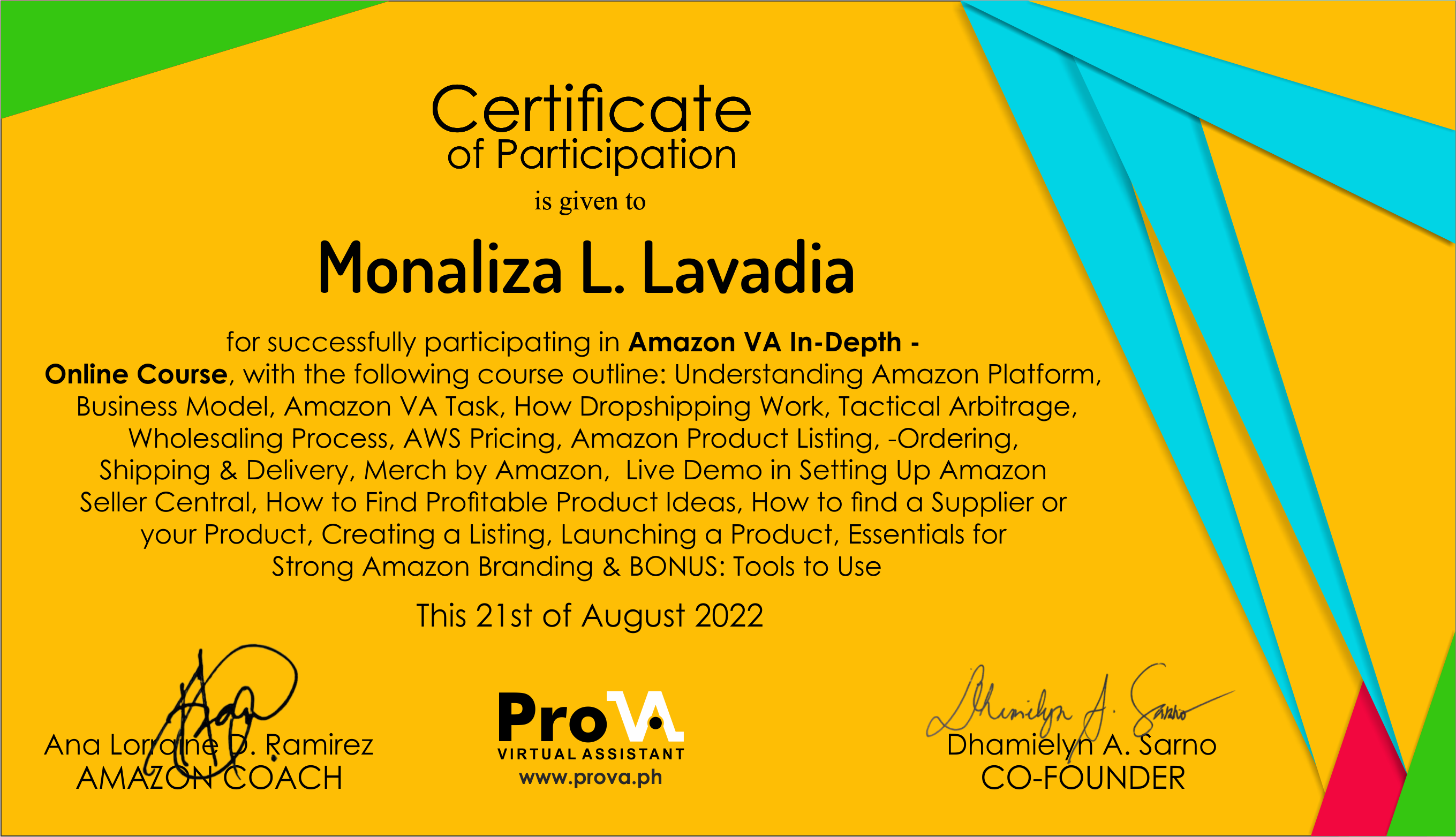 Amazon VA In-depth Training