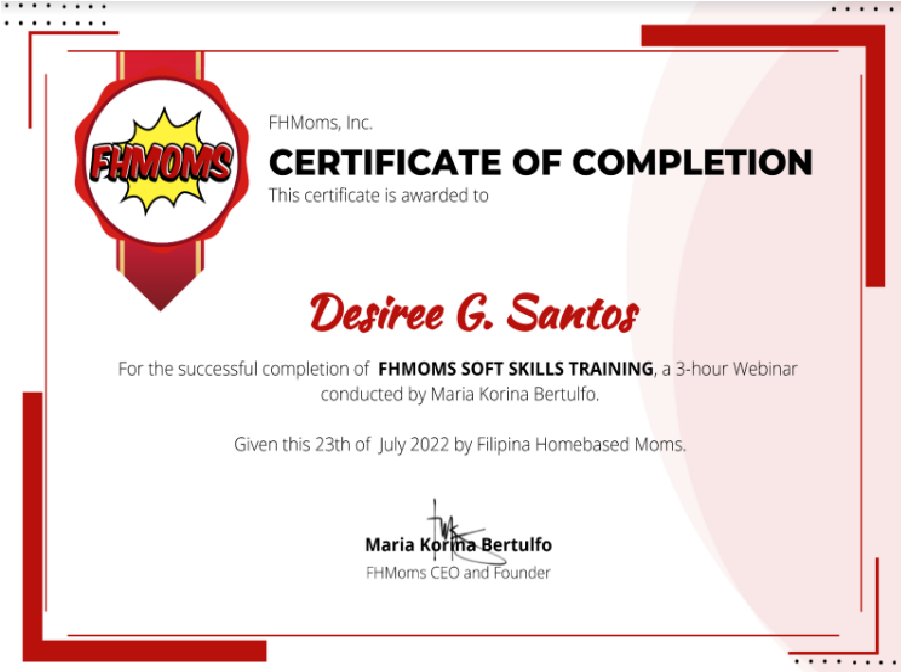 FHMOMS Soft Skills Training