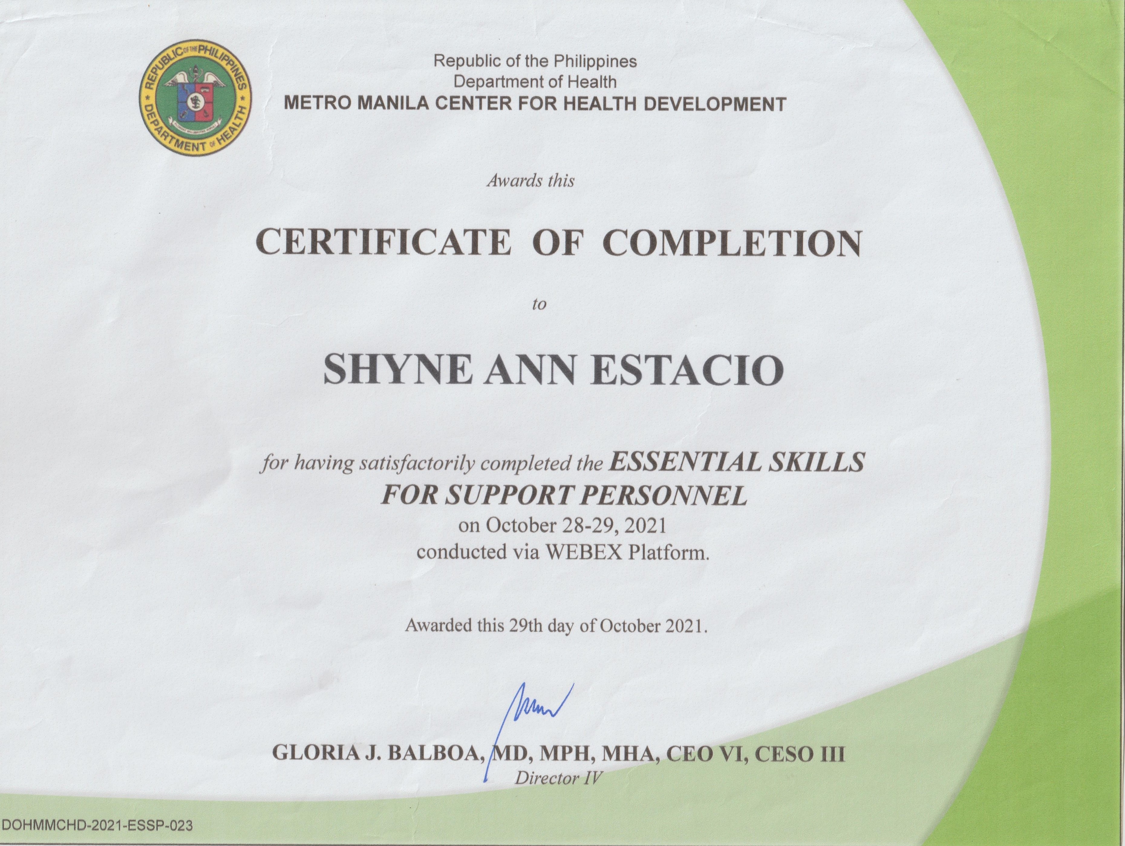 Essential Skills for Support Peronnel