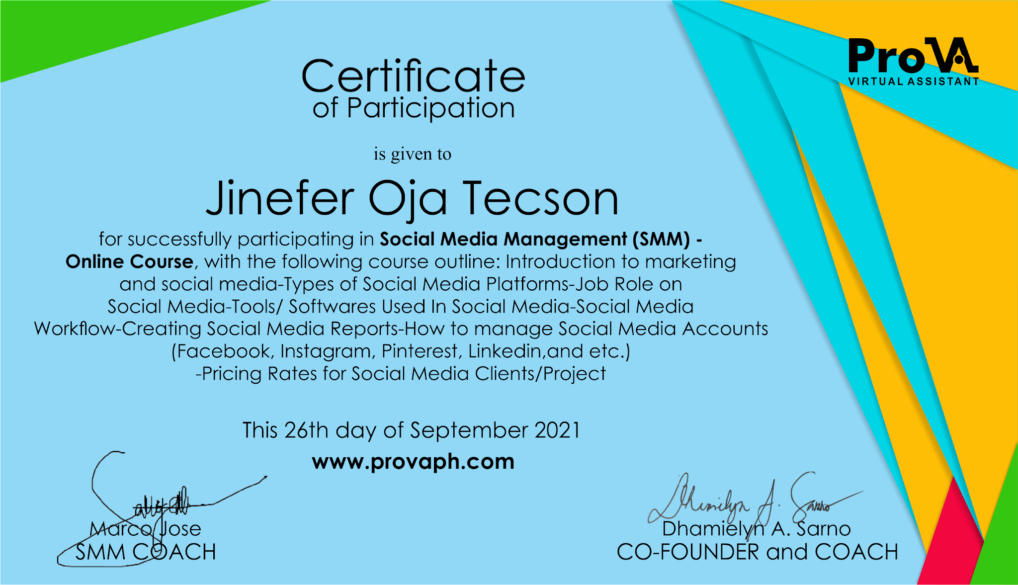Social Media Management Online Course