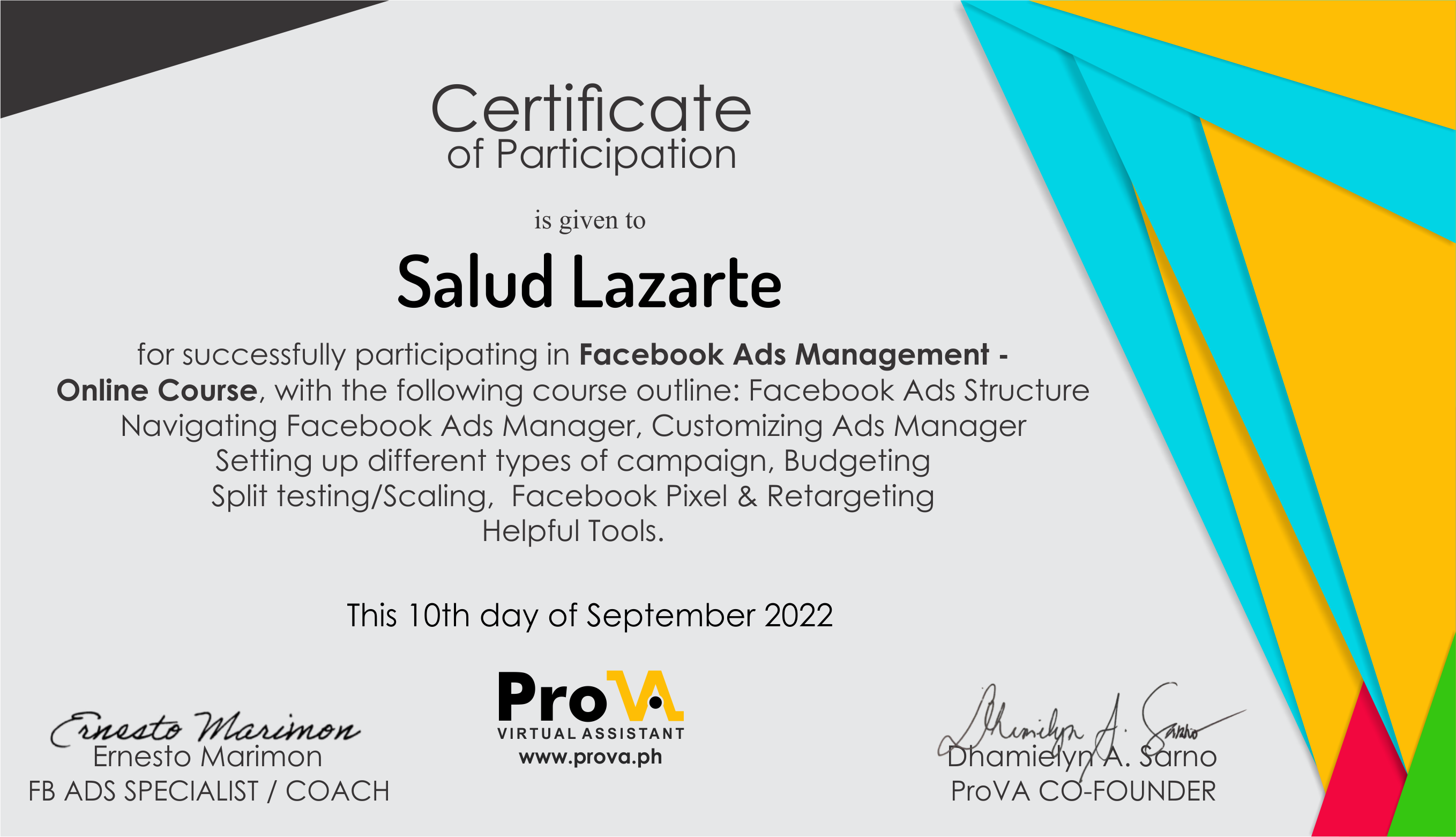 Facebook Ads Management- Online Course