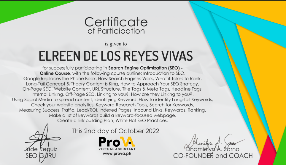 SEO in Depth Training