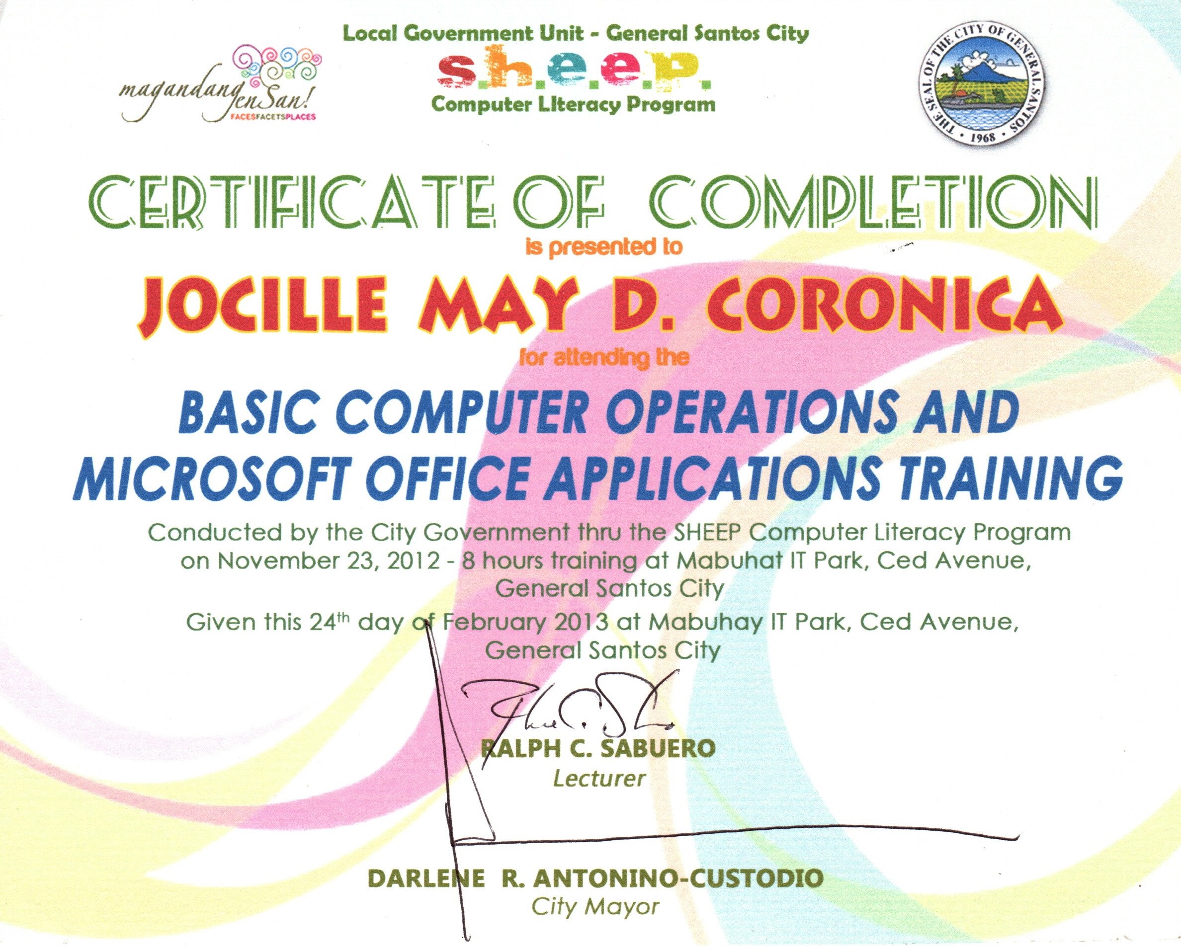Basic Computer Operations