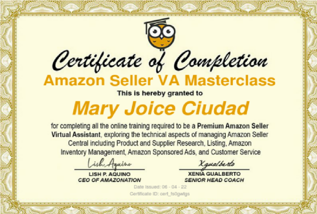 Amazon Seller Virtual Assistant
