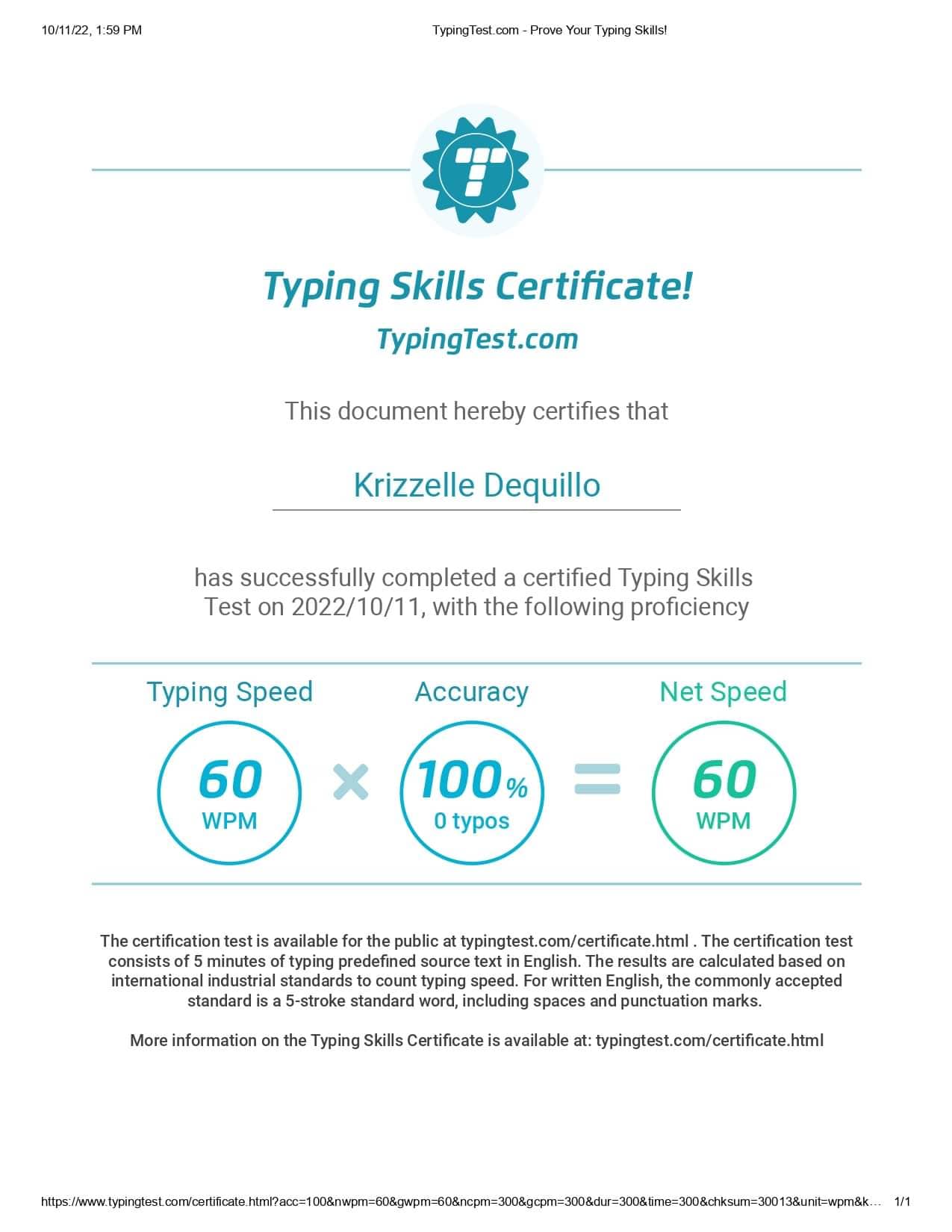 Typing Speed test