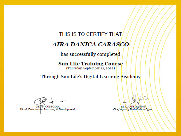Sun Life Training Course