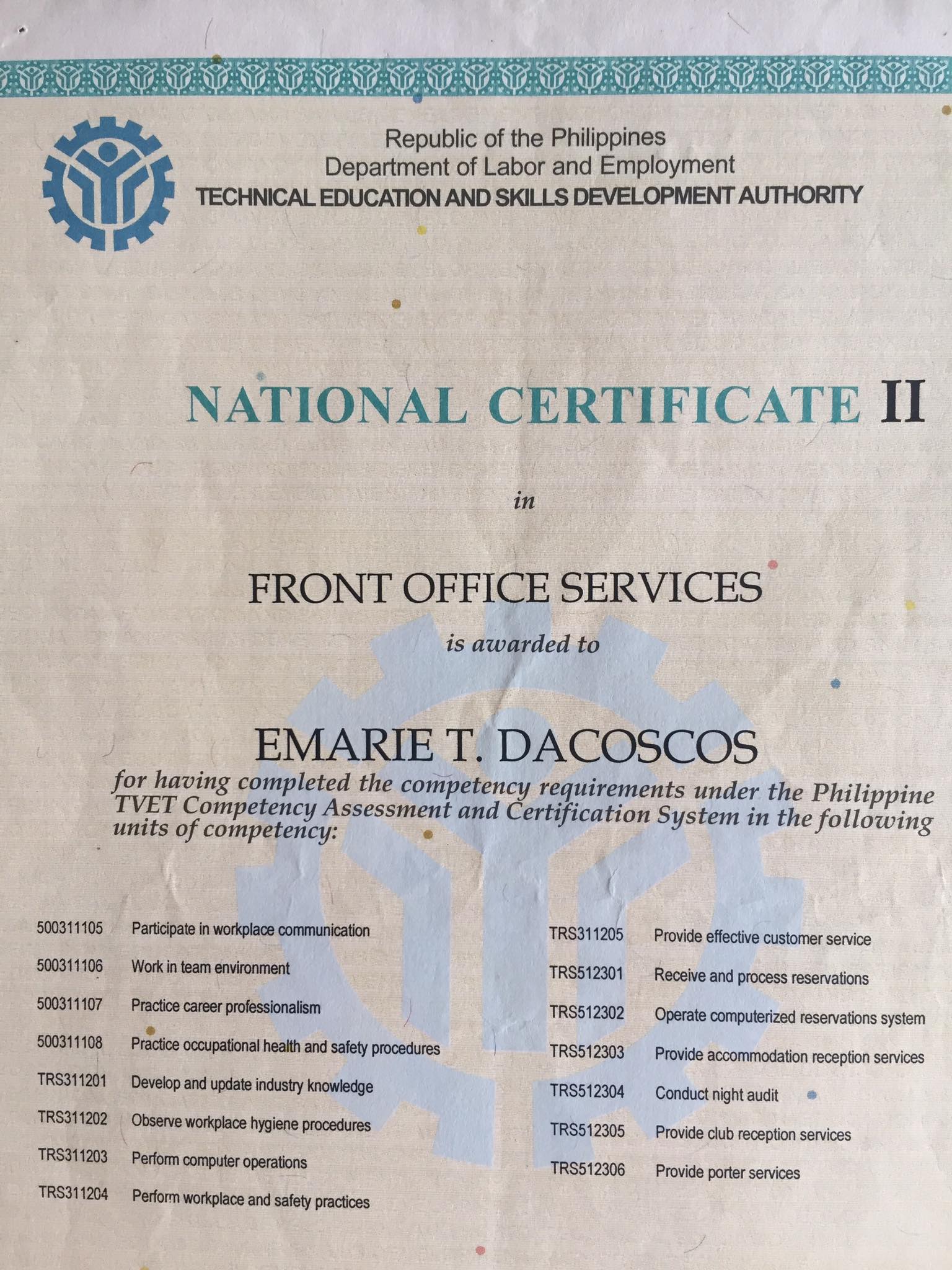 Front Office Services