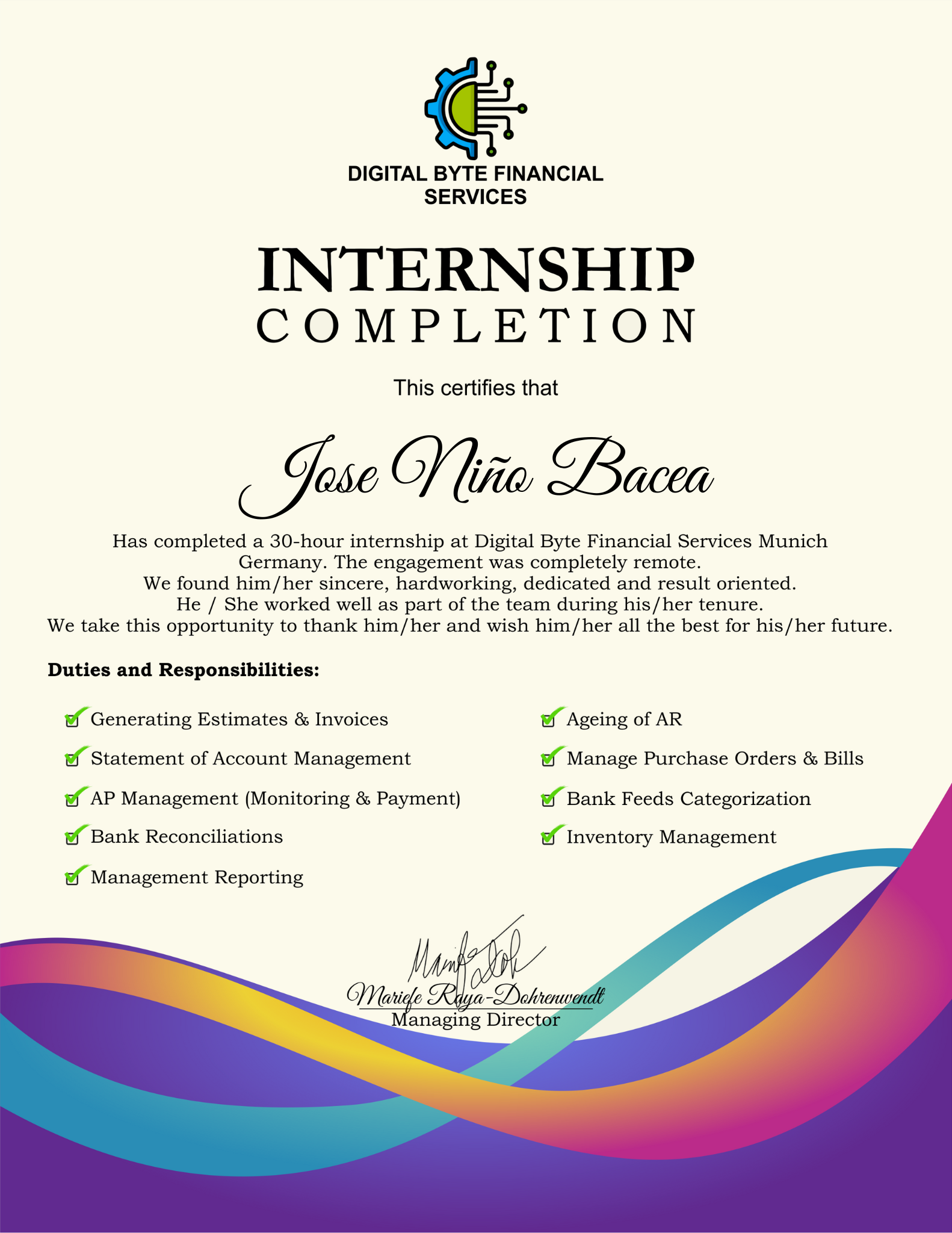 Internship Intuit Quickbooks Online