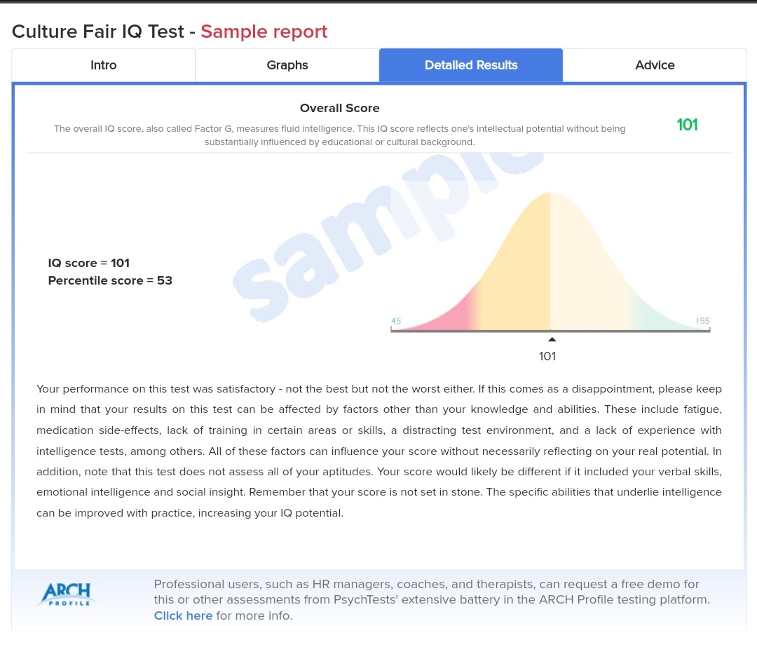 CULTURE FAIR IQ TEST - Psychology Today
