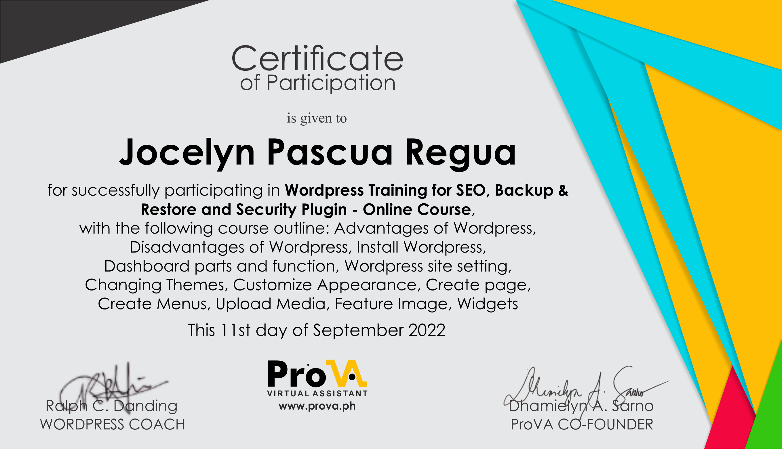 Wordpress Developer Training