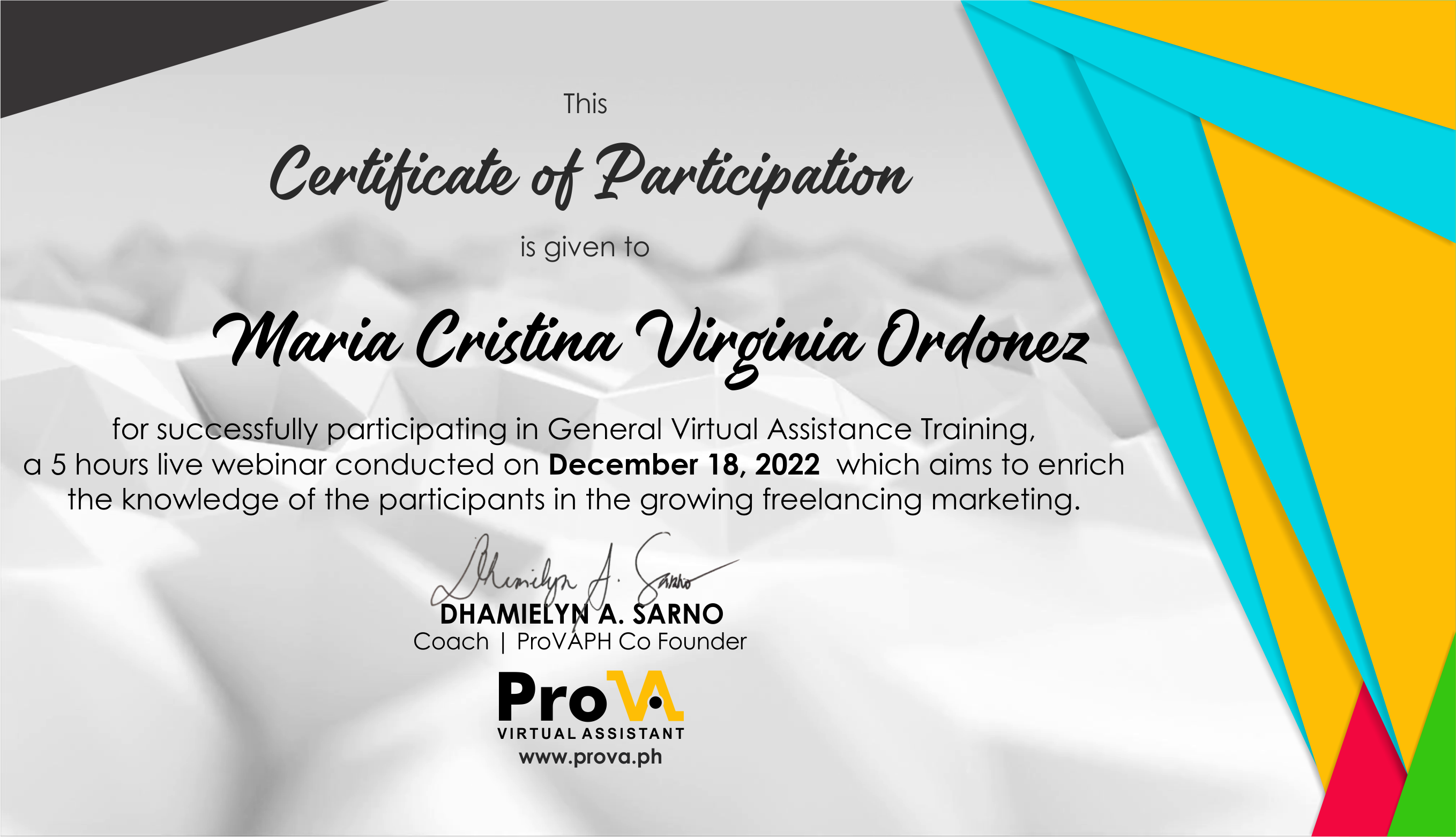 General Virtual Assistant Training