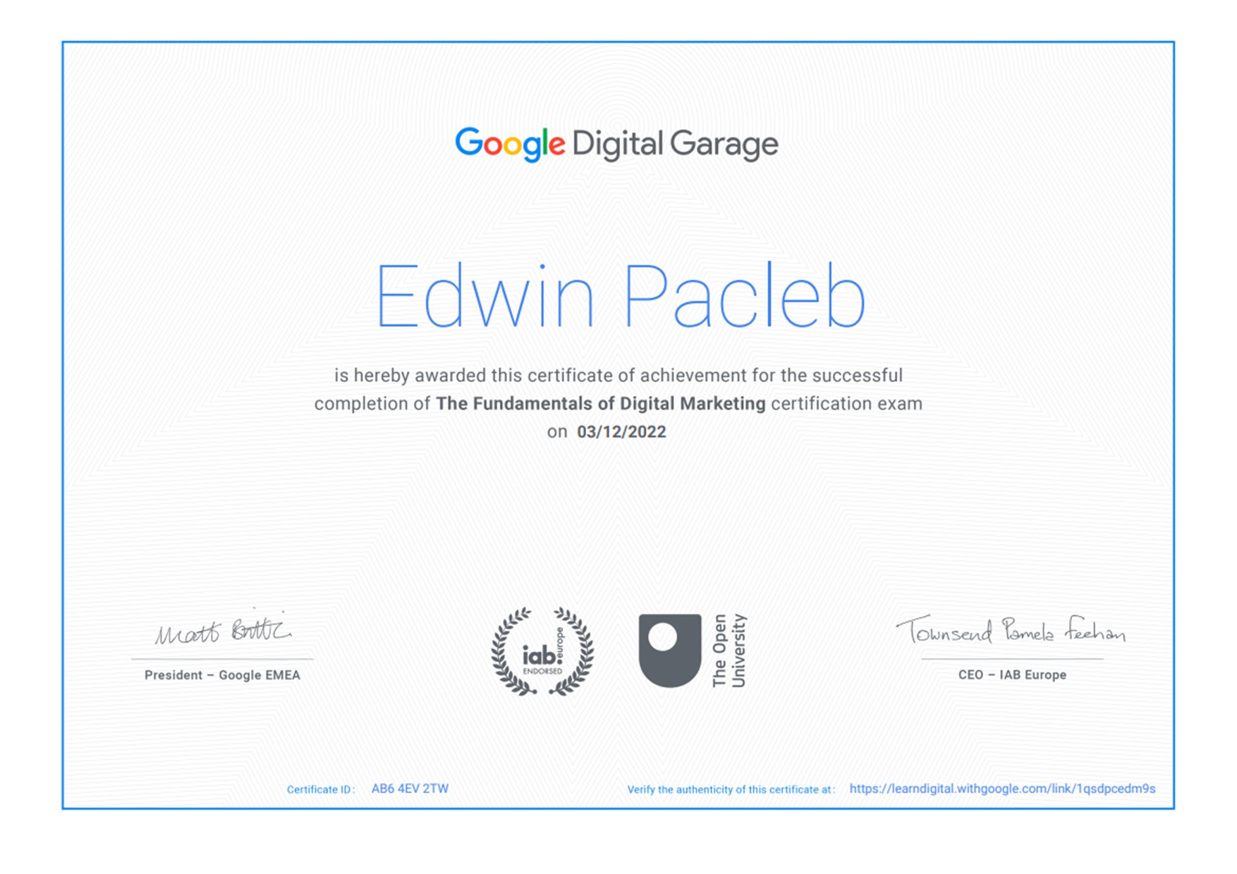 The Fundamentals of Digital Marketing