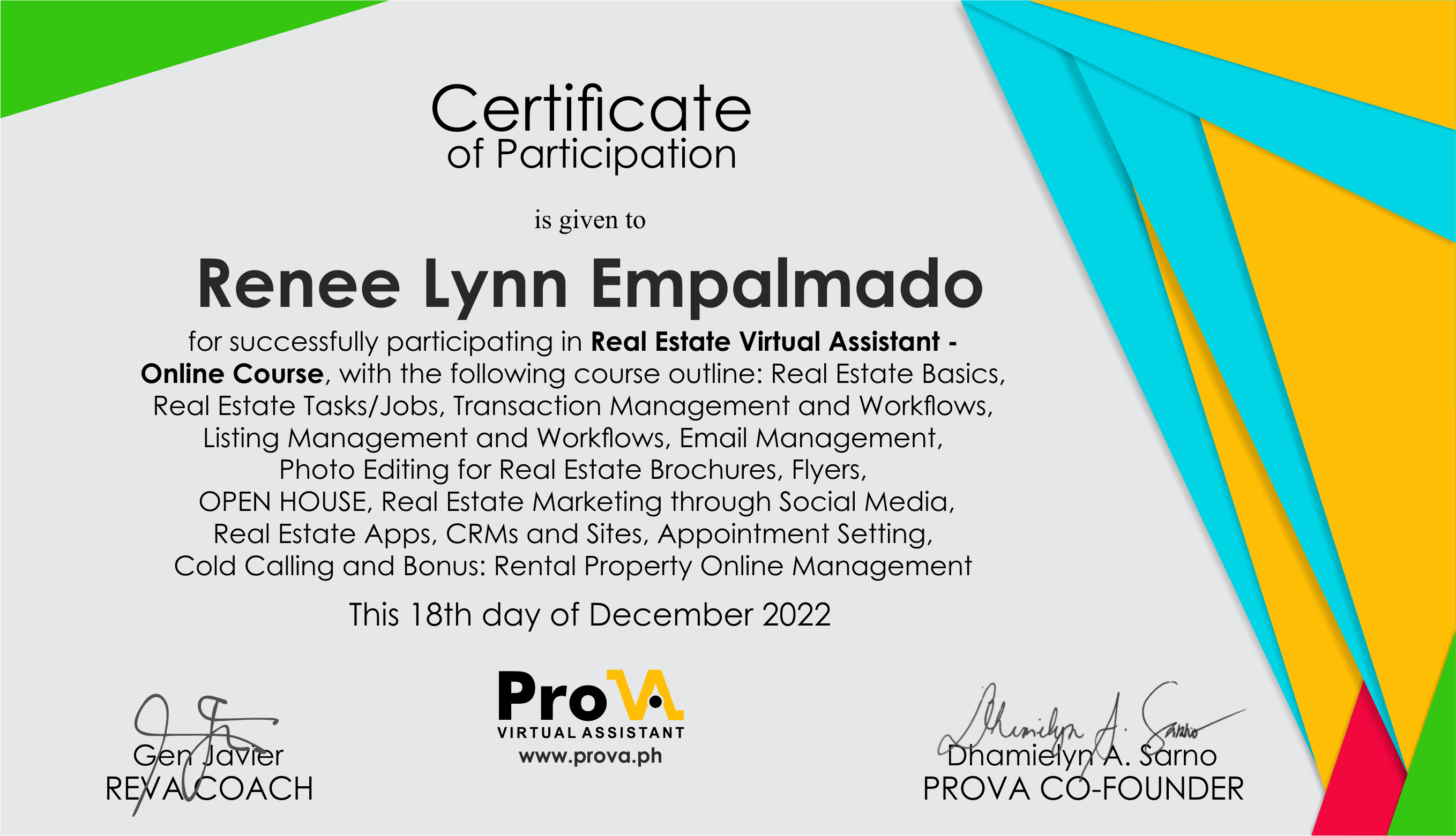 Real Estate Virtual Assistant Training