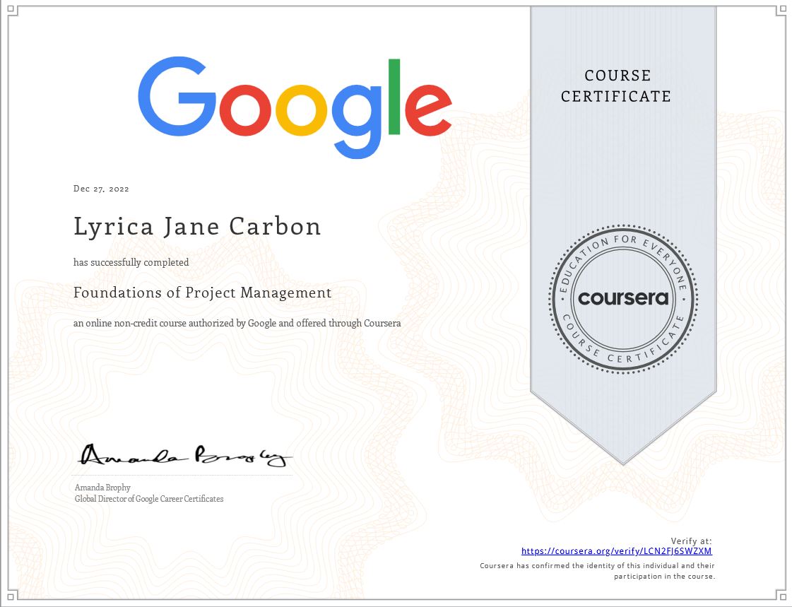 Foundations of Project Management