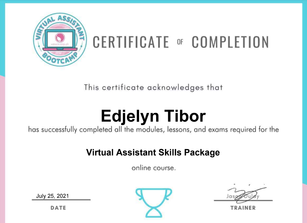 Virtual Assistance Skills Package