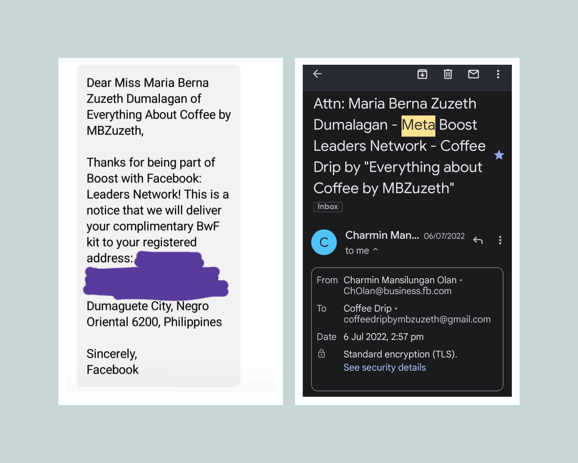 A complimentary kit for being part of META Boost with Facebook: Leaders Network