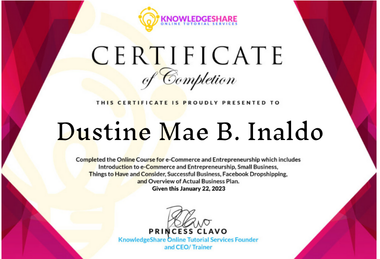 E-commerce and Entrepreneurship