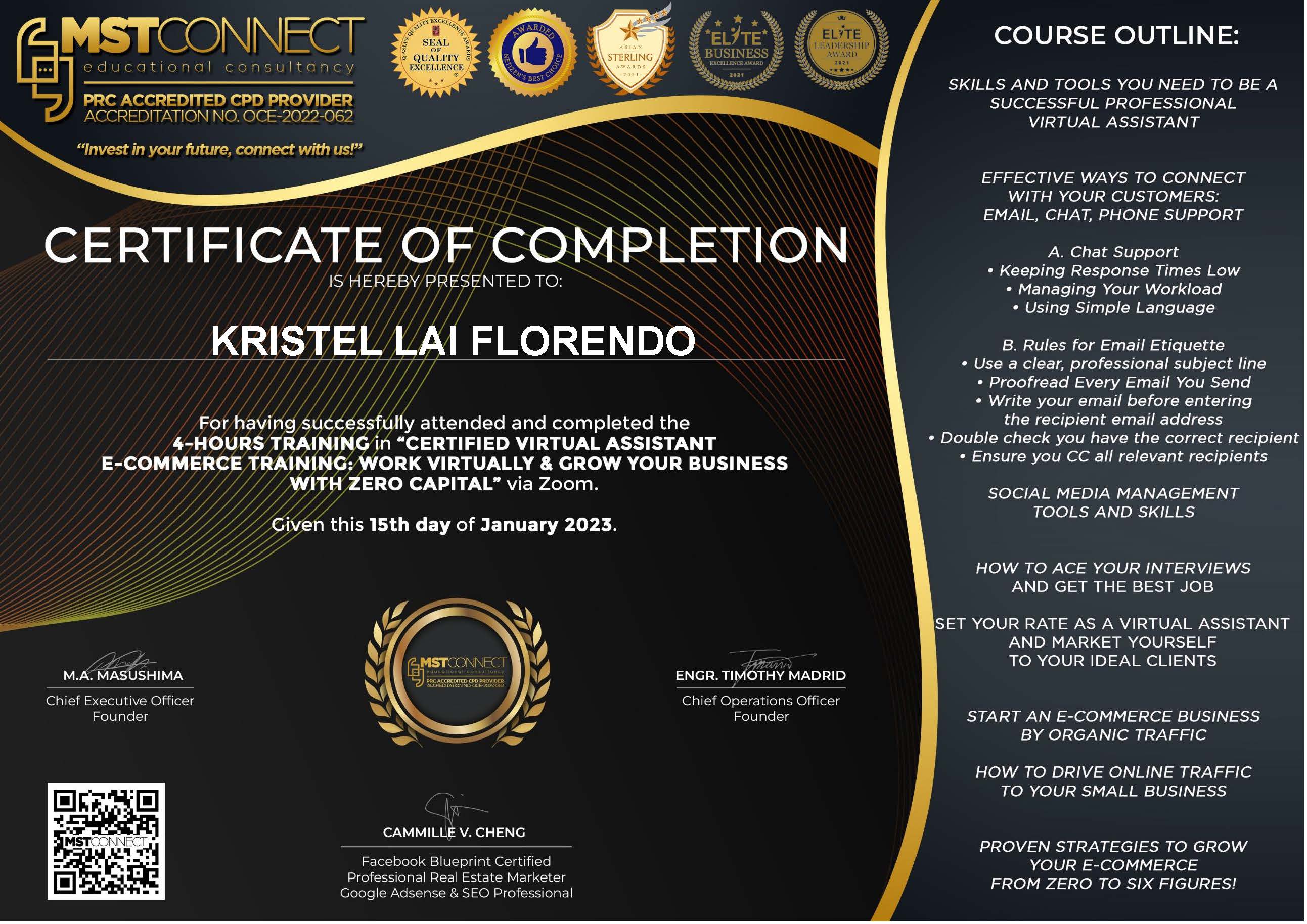 VA E-Commerce Training