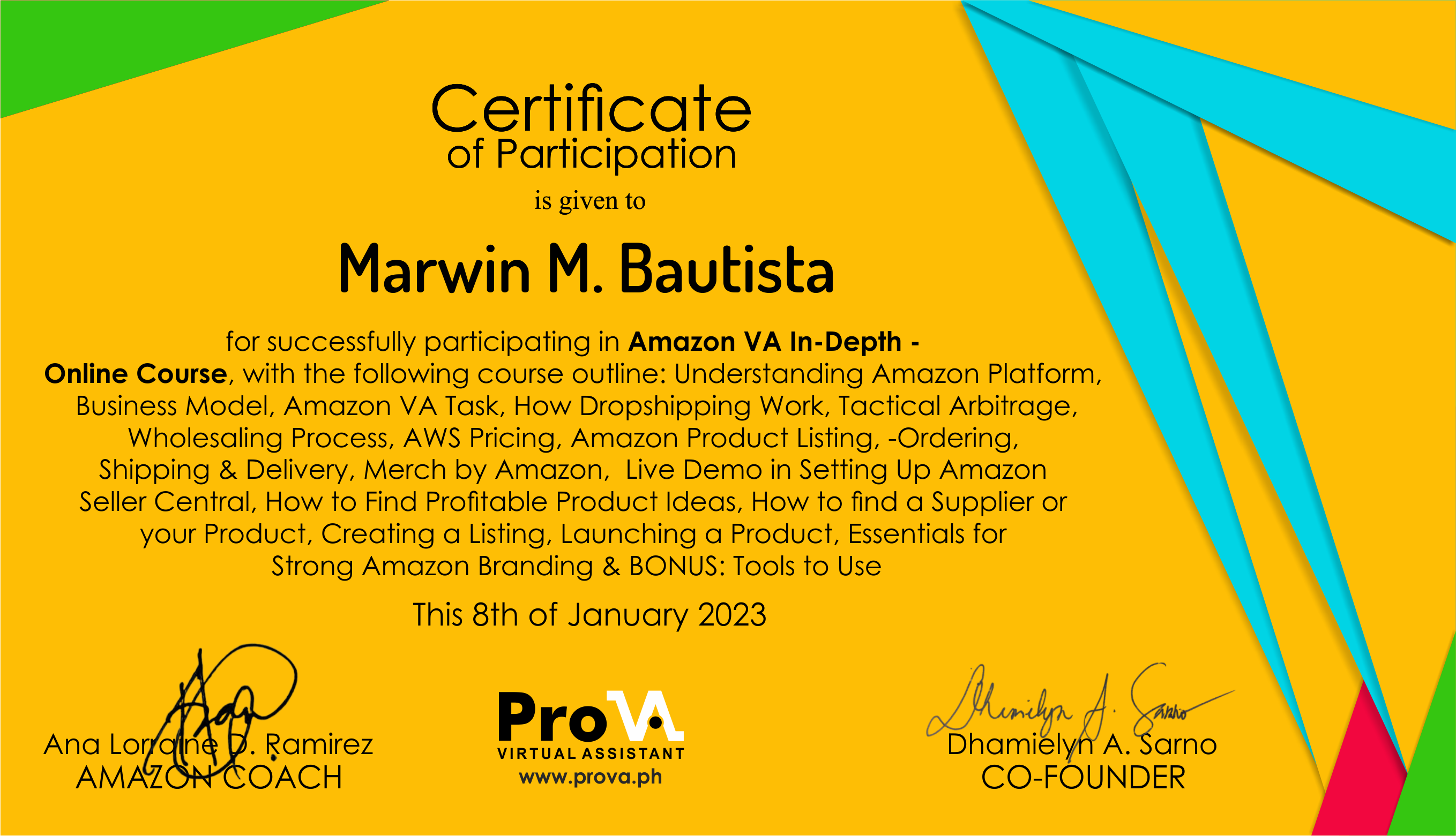 Amazon VA In-Depth Online Services