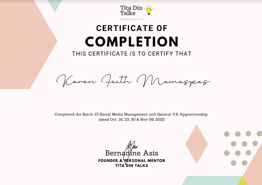 Social Media Management and General VA Apprenticeship Certificate