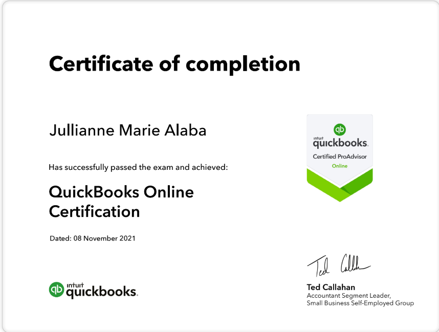 QuickBooks Pro Advisor