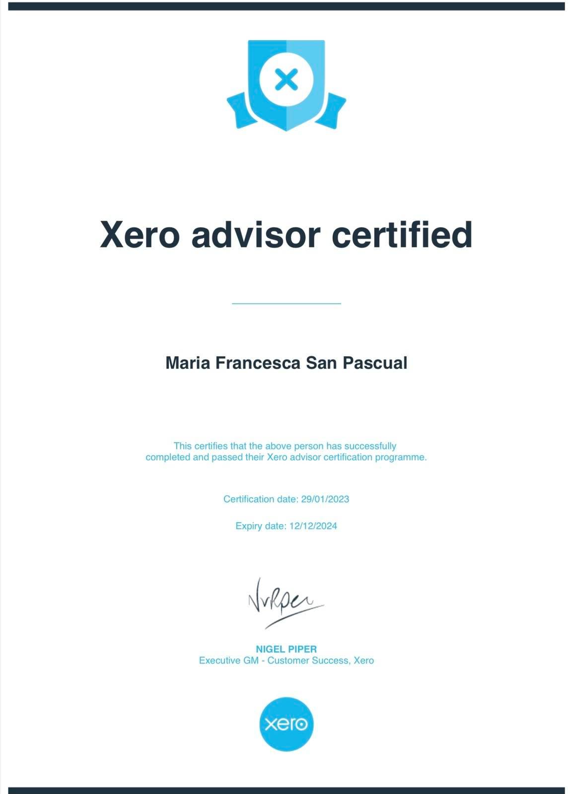 Xero Advisor Certification