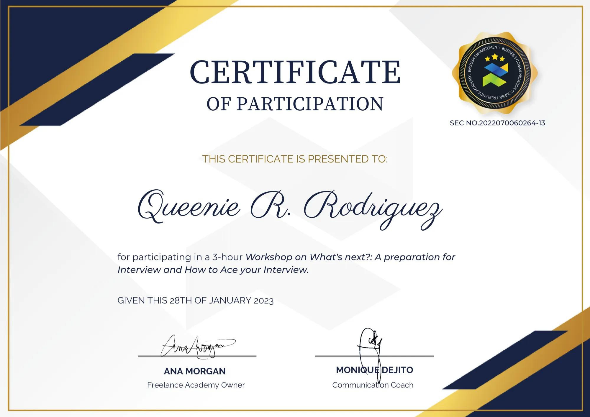 Interview Preparation Workshop