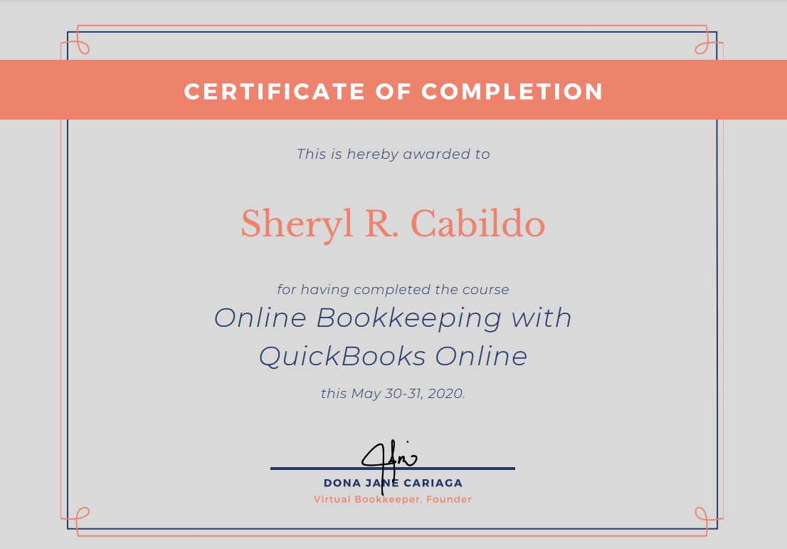 Online Bookkeeping with Quickbooks Online