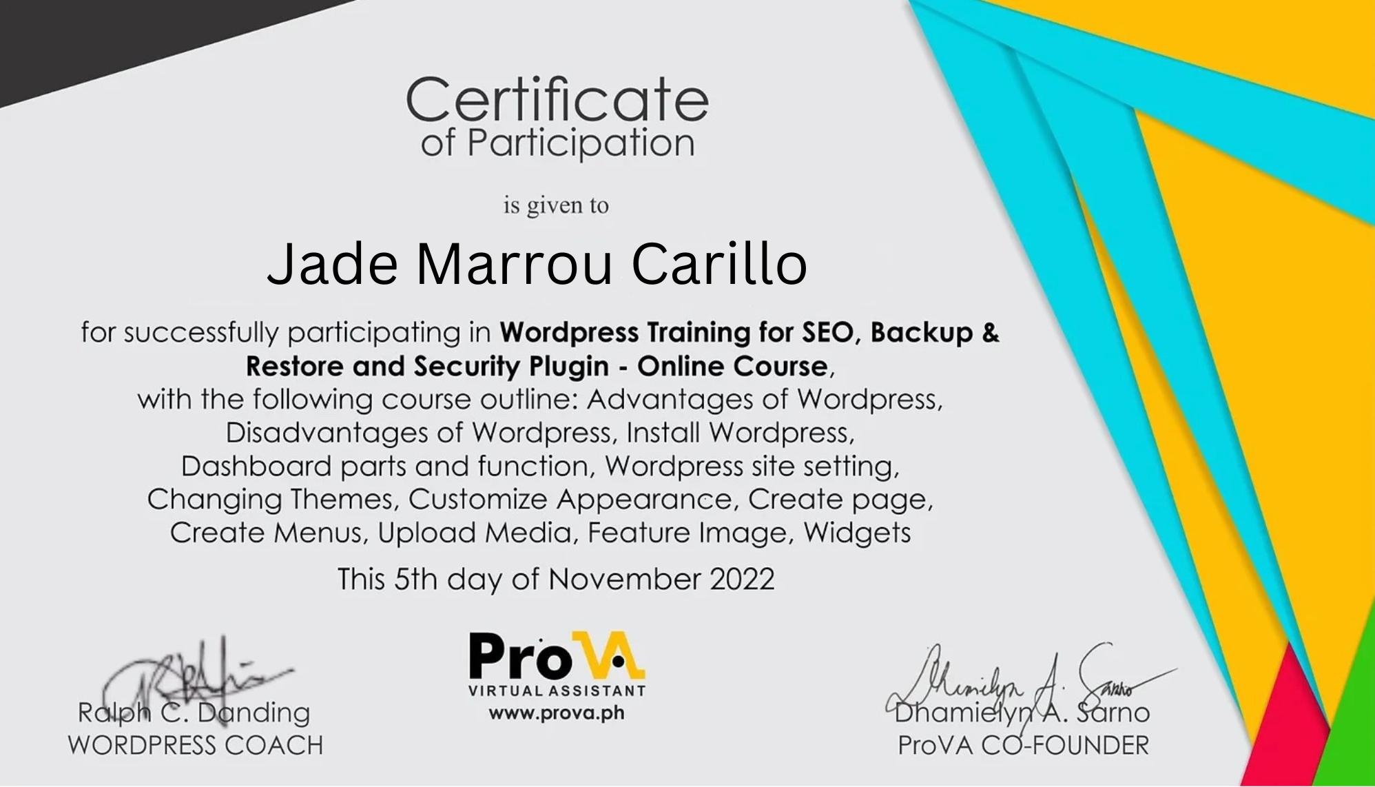 Wordpress Training