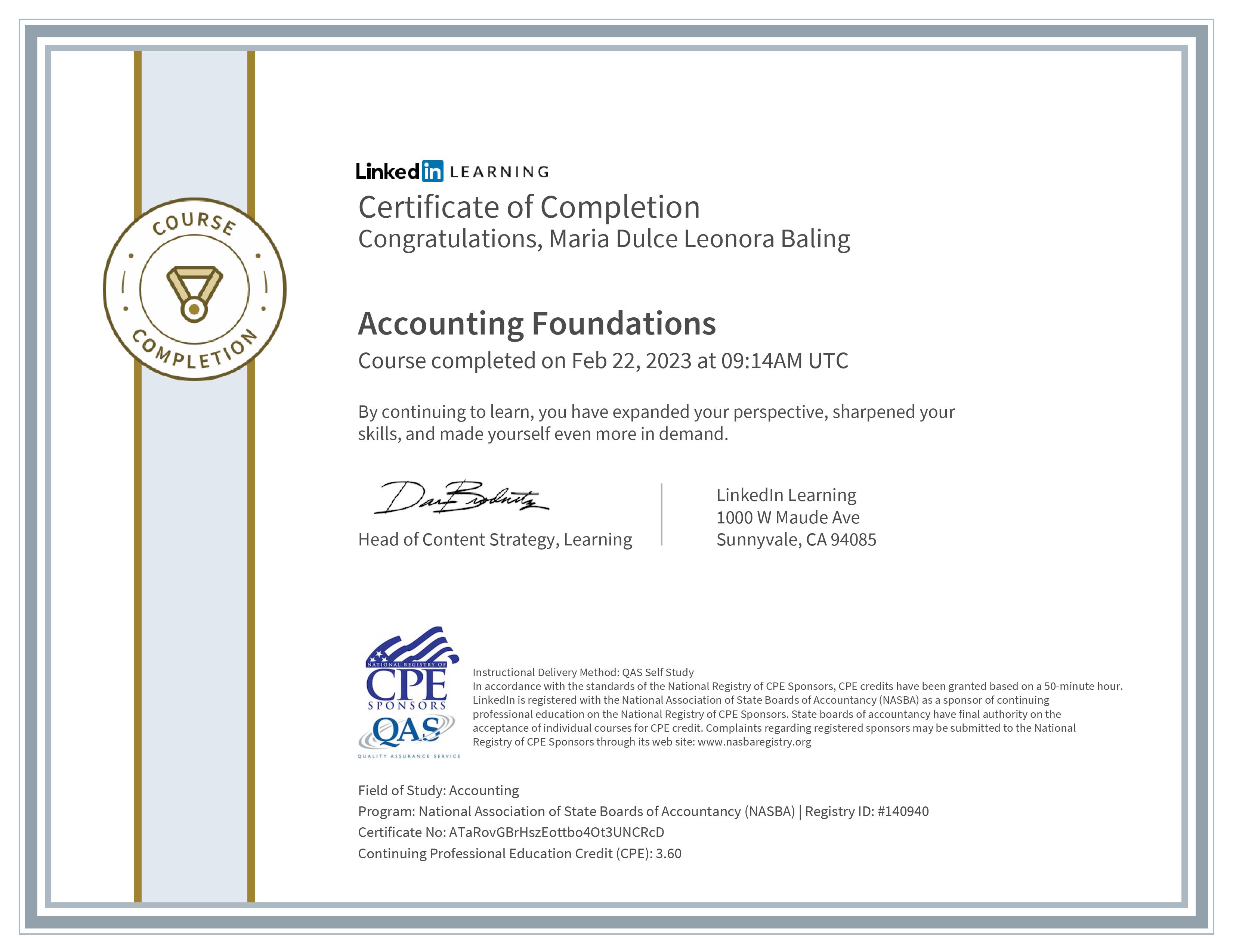 Accounting Foundations