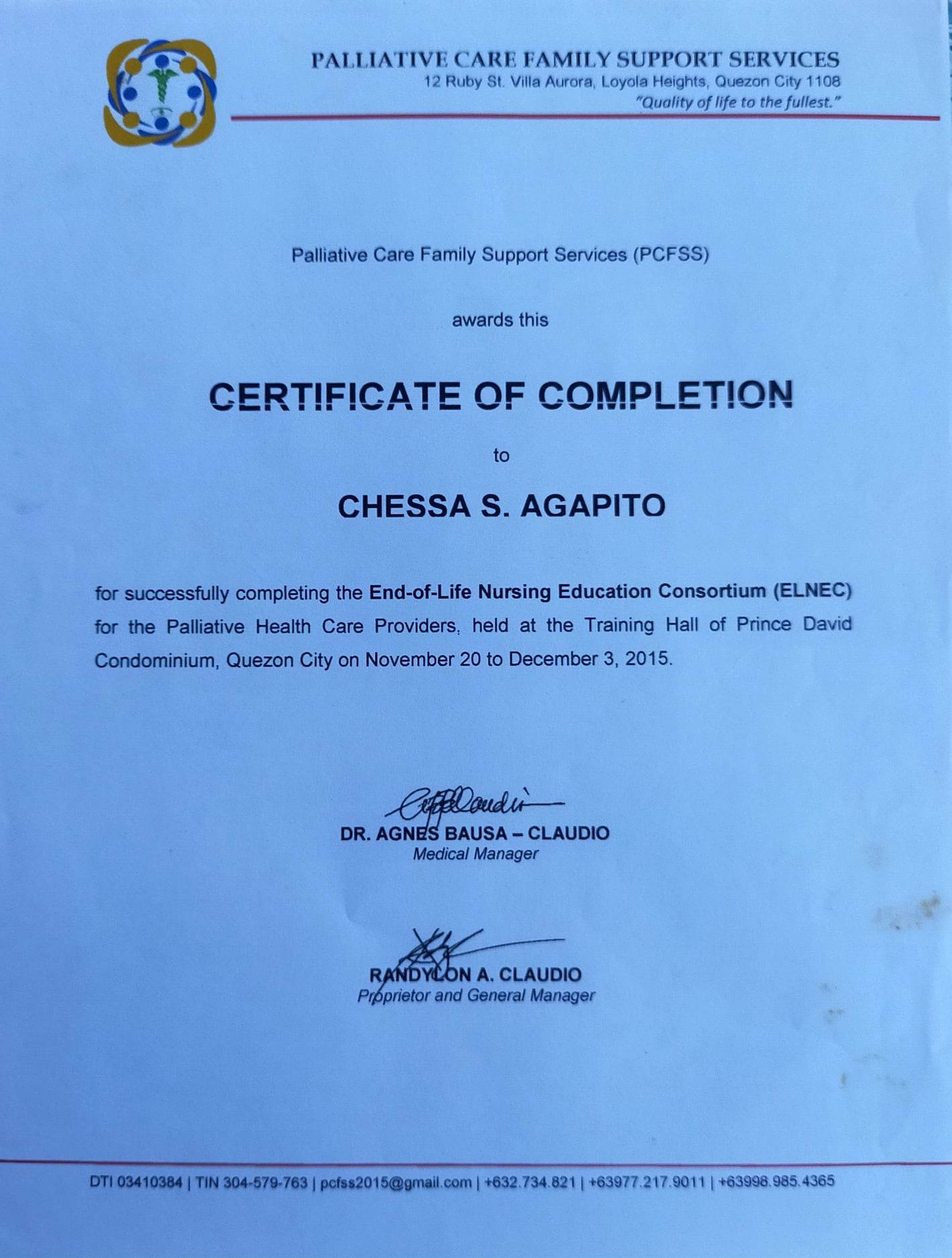 ELNEC (End-of-Life Nursing Consortium)