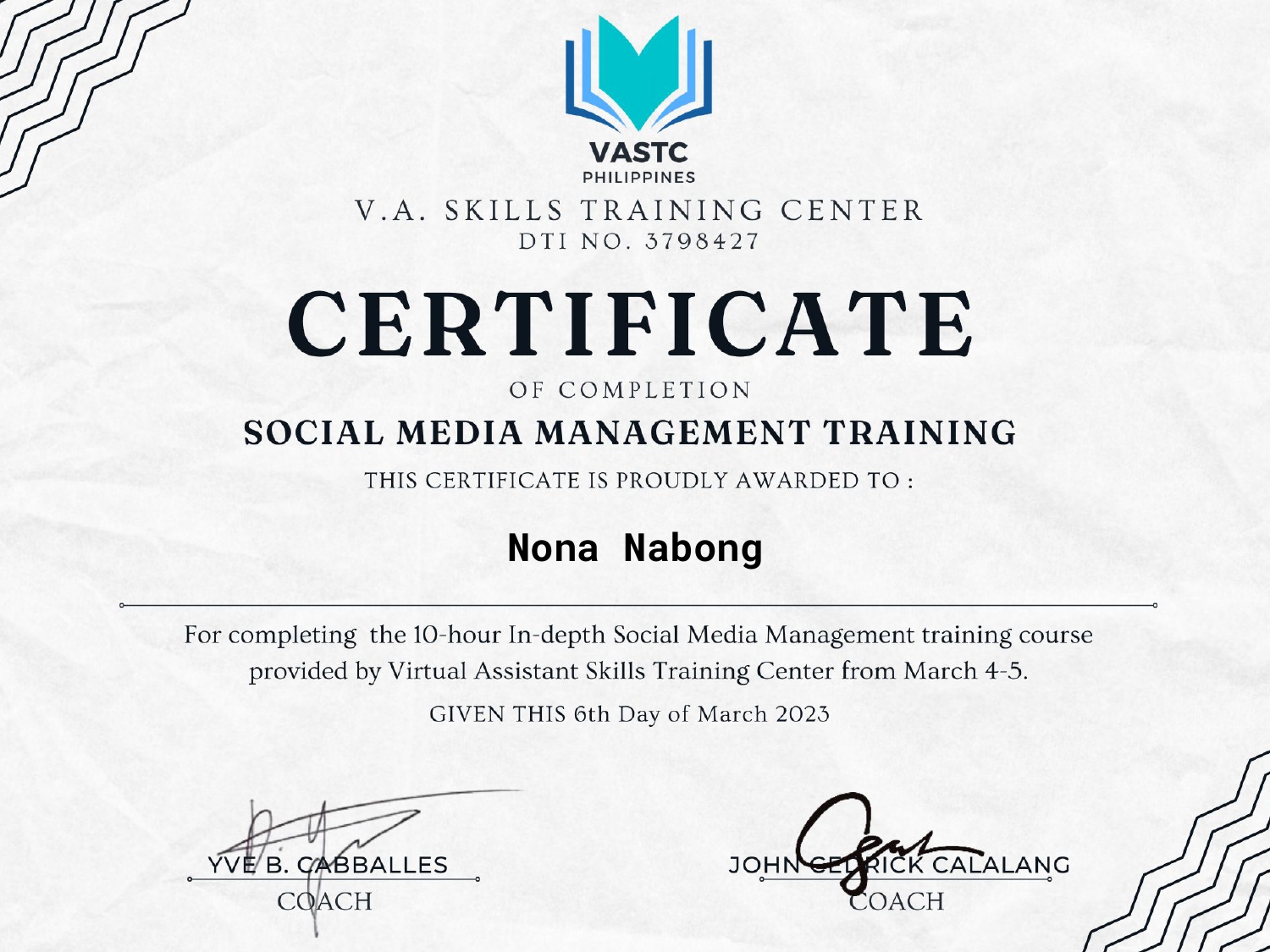 Social Media Management Training