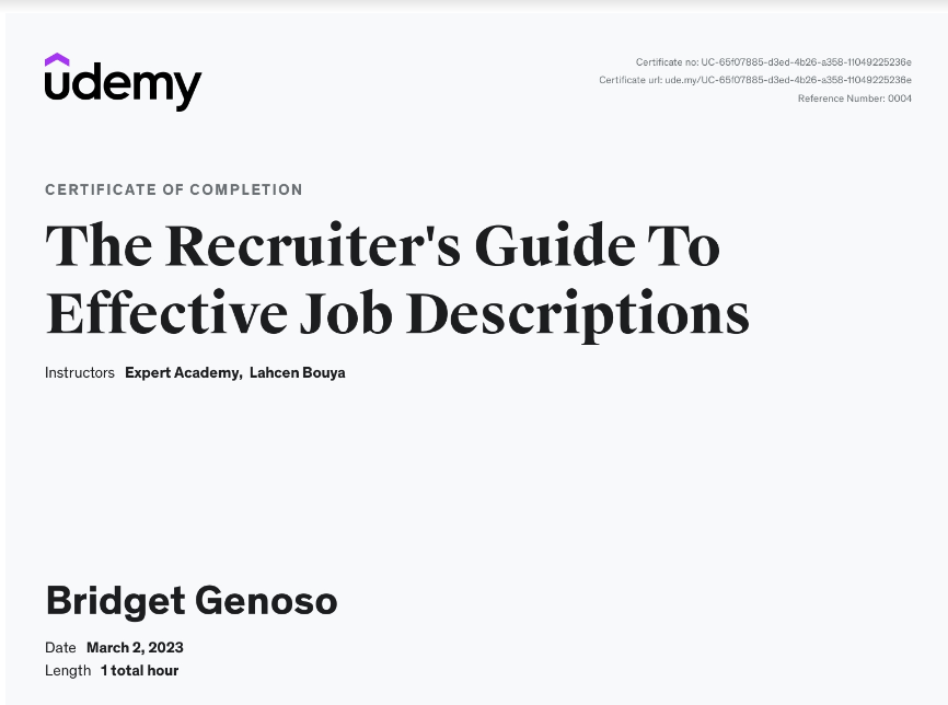 Recruiter's Guide