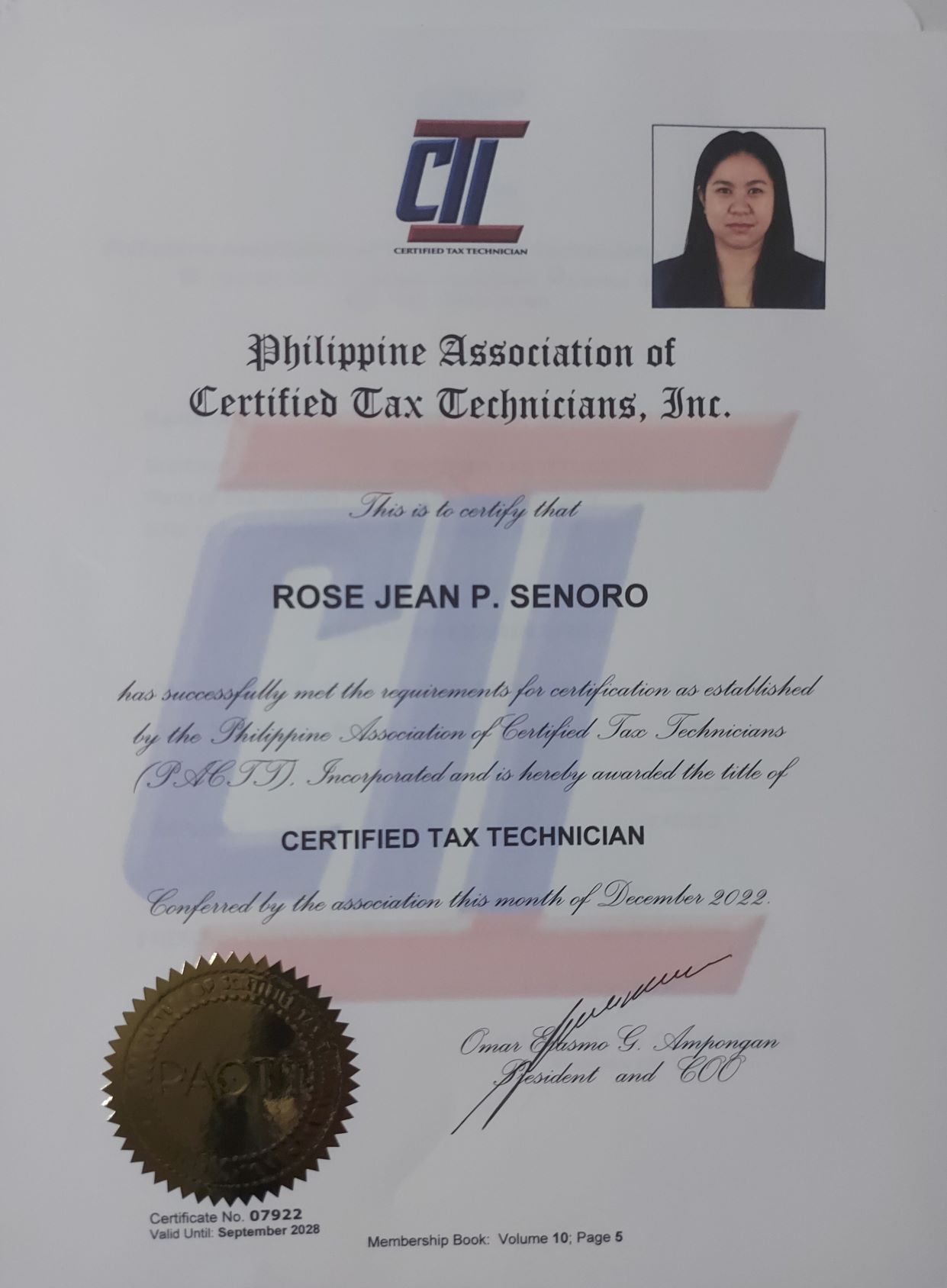 Philippine Association of Certified Tax Technician