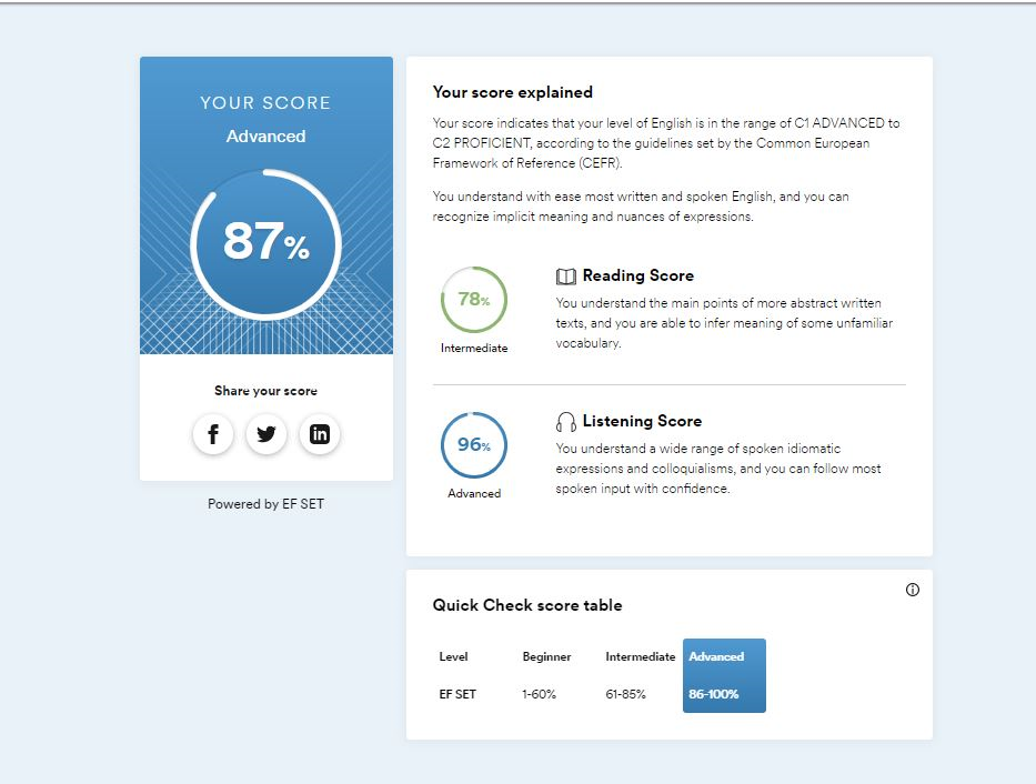 English Proficiency Exam
