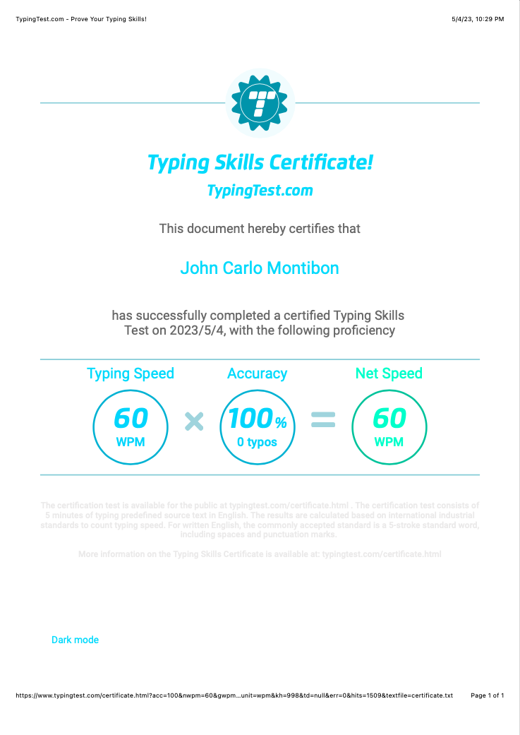 Typing Test