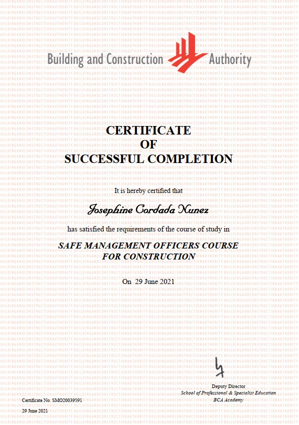 BUILDING AND CONSTRUCTION AUTHORITY