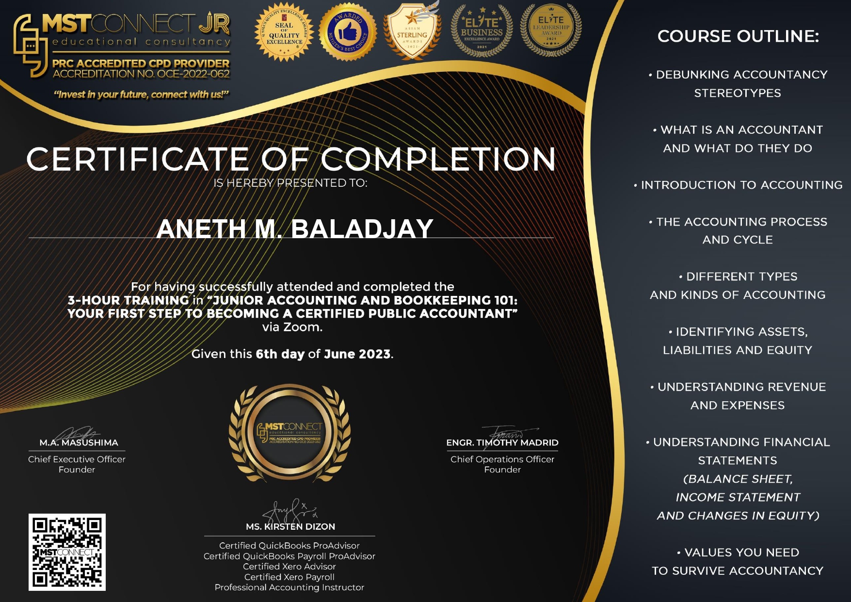 JUNIOR ACCOUNTING BOOKKEEPING 101