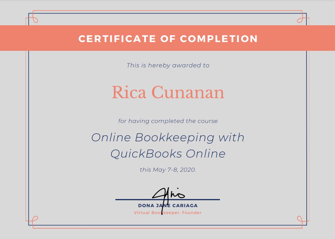 Quickbooks Online Bookkeeping Course
