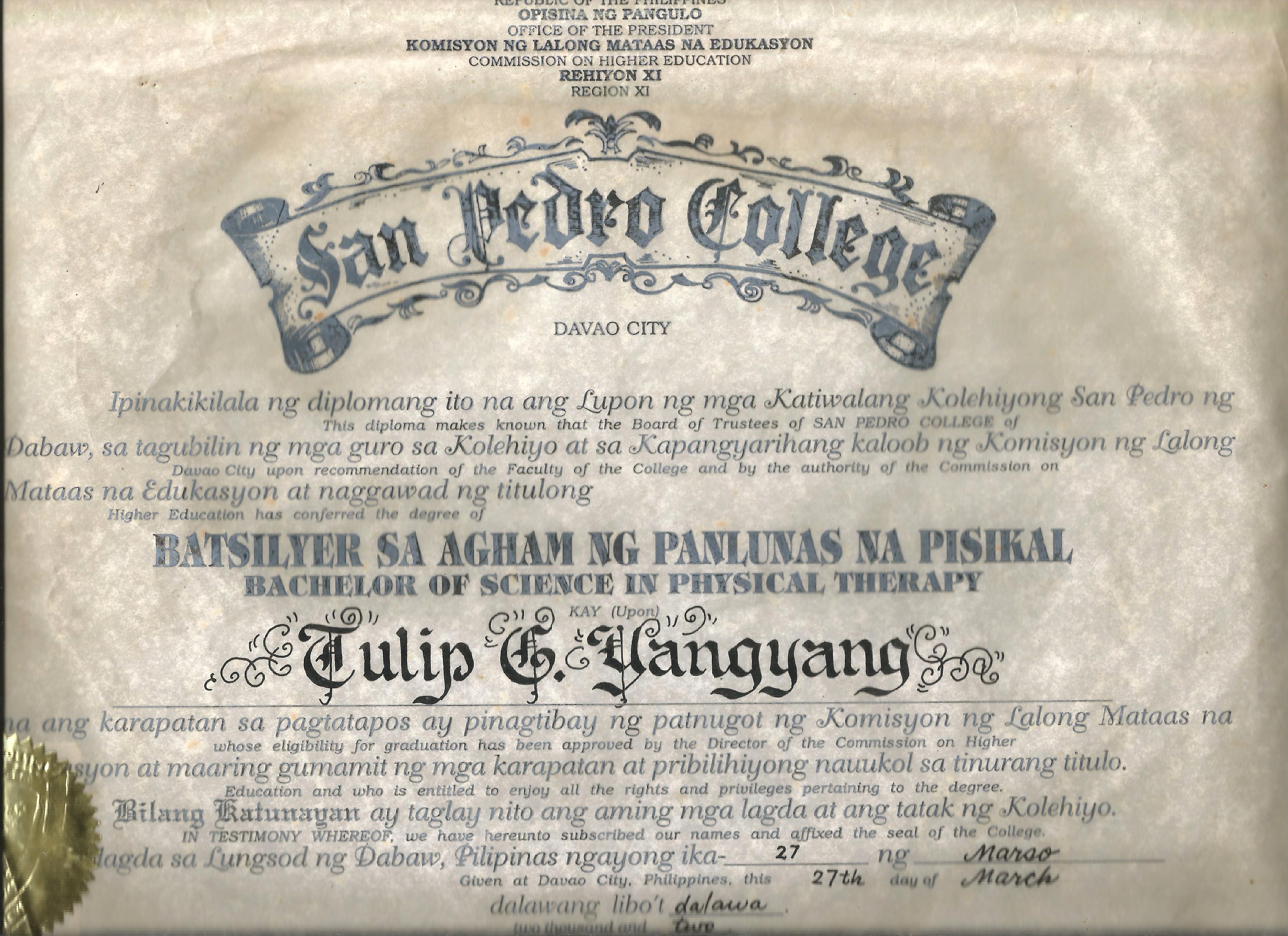 College Diploma