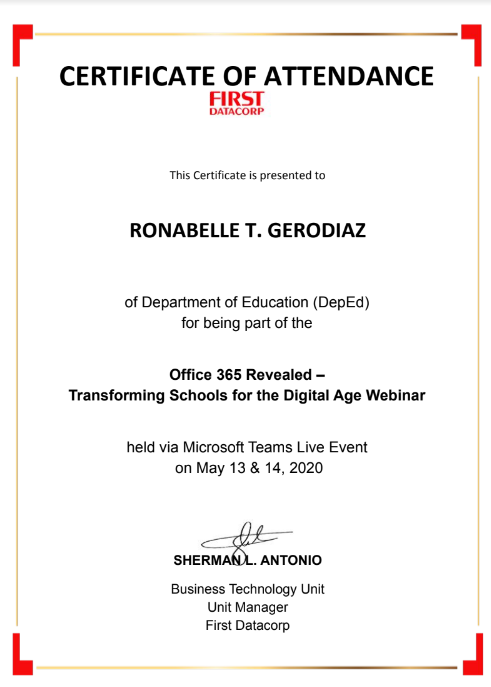 Office 365 Certificate