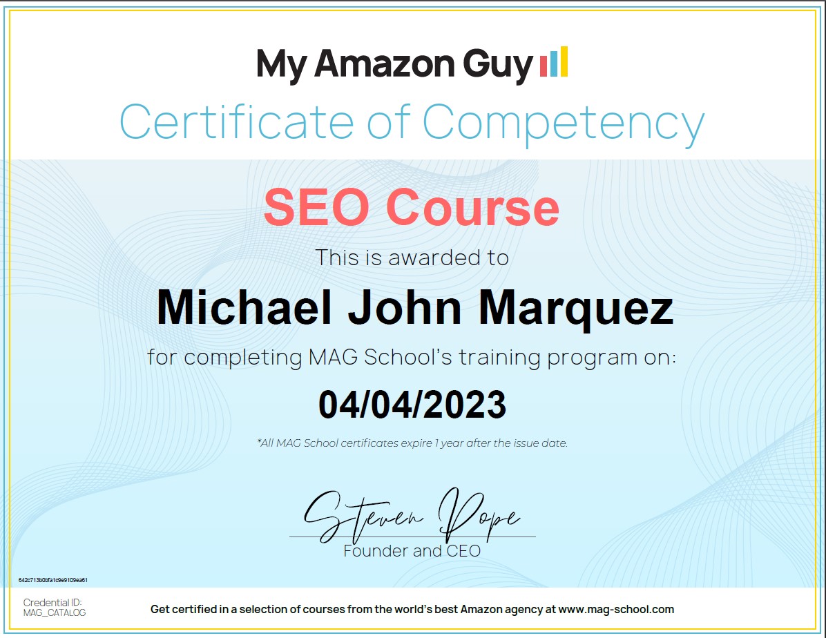 MAG School SEO Course