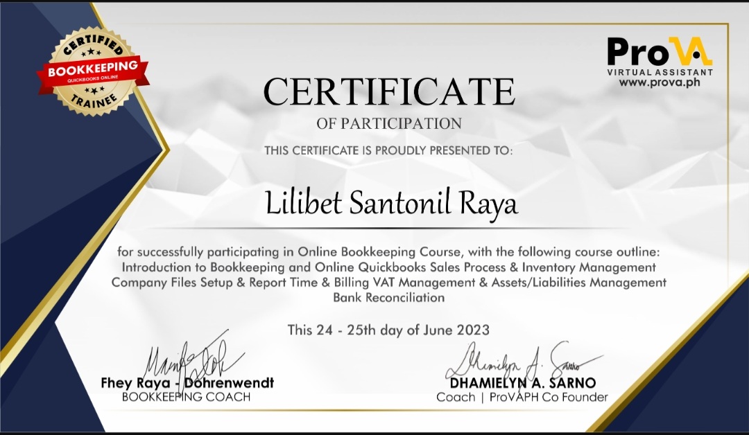 Online Bookkeeping Course