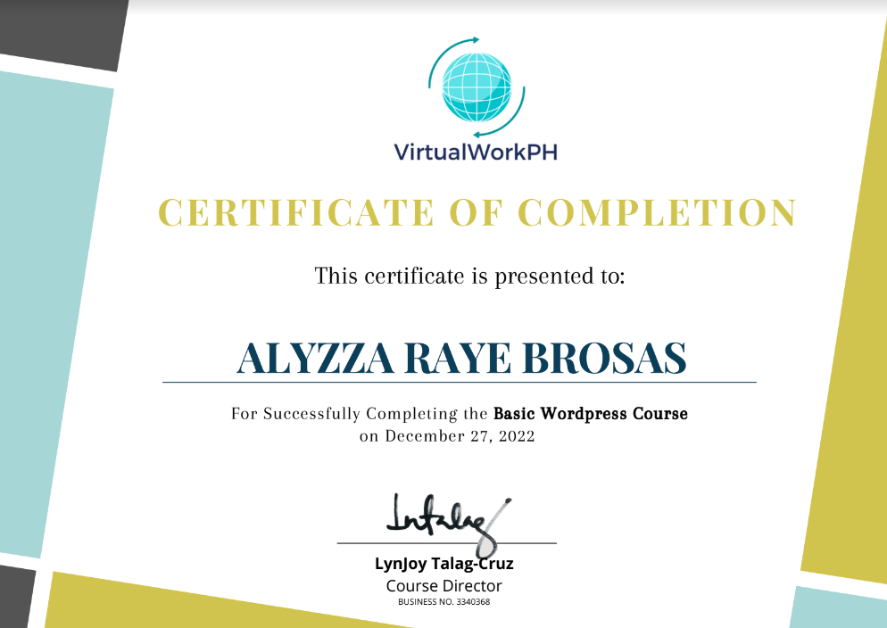 Basic Wordpress Course