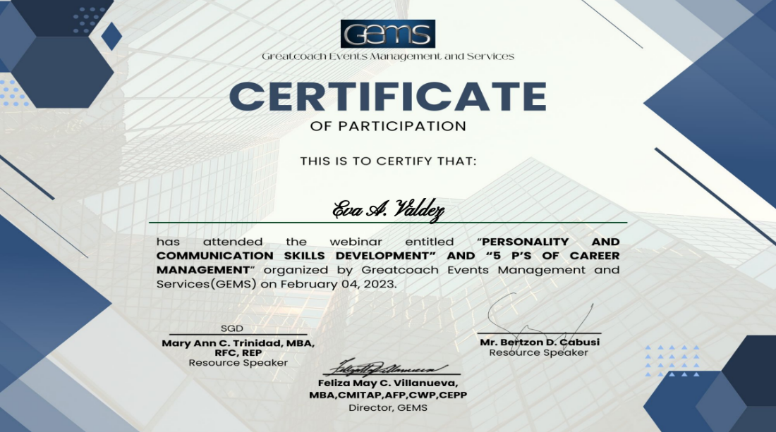 PERSONALITY AND COMMUNICATION SKILLS