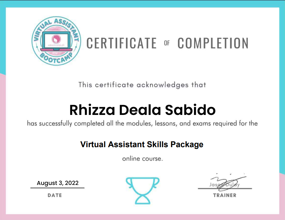 Virtual Assistant Skills