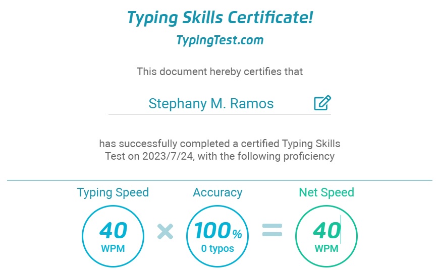 TYPING TEST