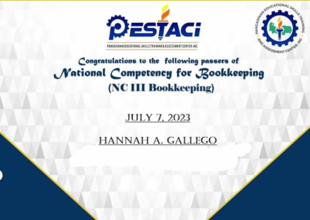CERTIFIED BOOKKEPER PASSER