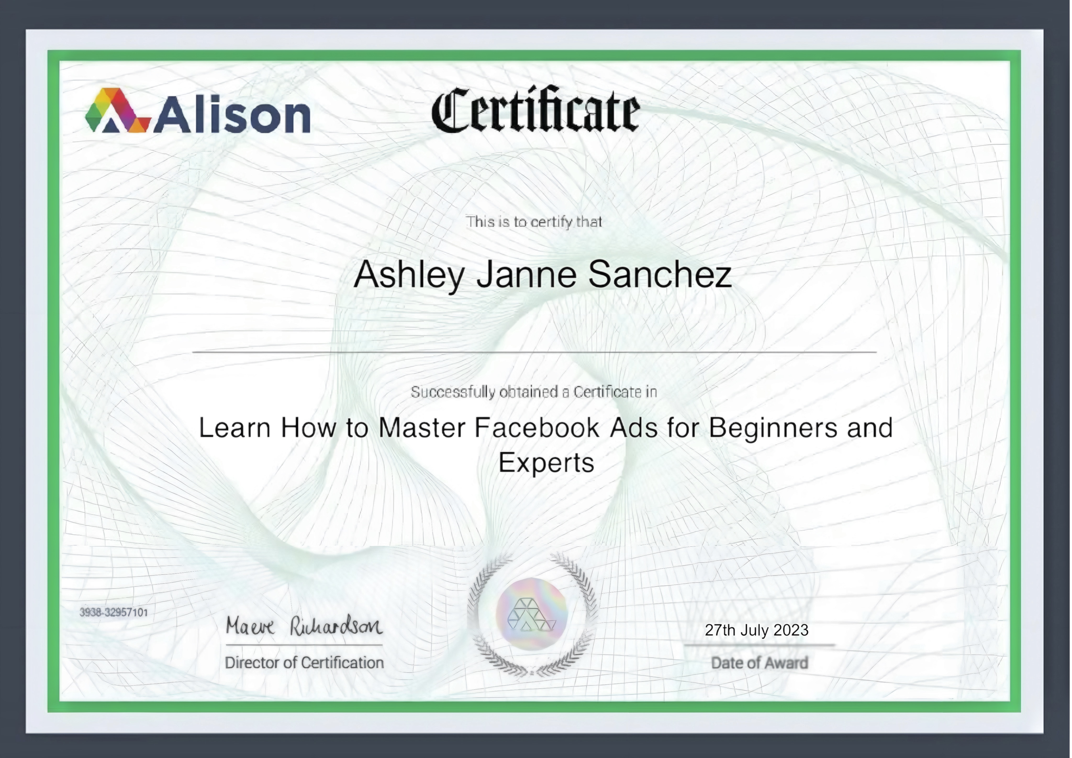 Facebook Ads Certification